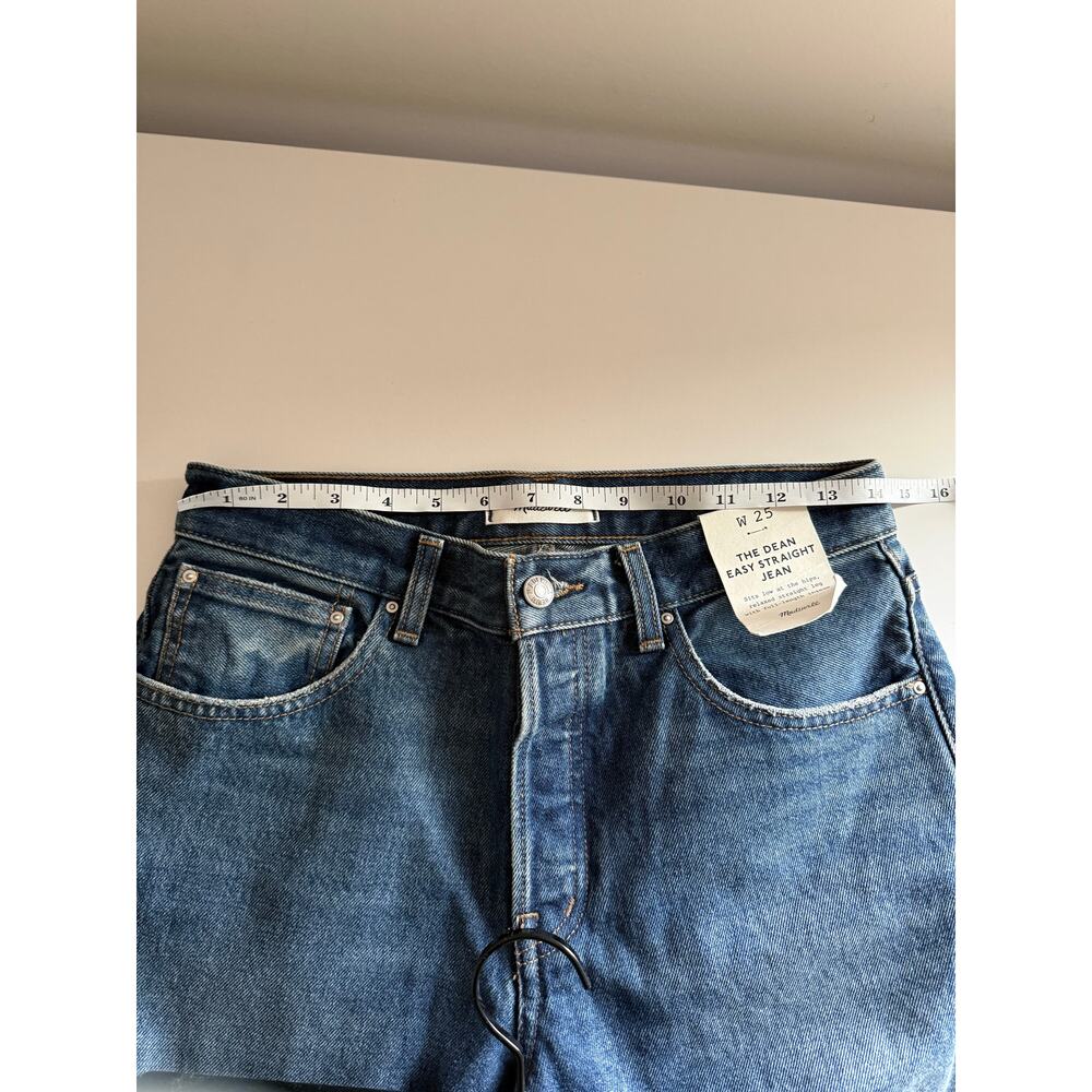 $148 New Dean Easy Straight Jean MADEWELL - 25 - Greendale - Picture 8 of 14